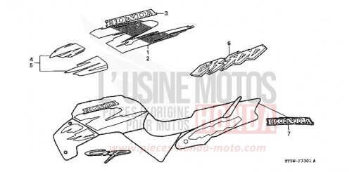STREIFEN (2) CB500W de 1998